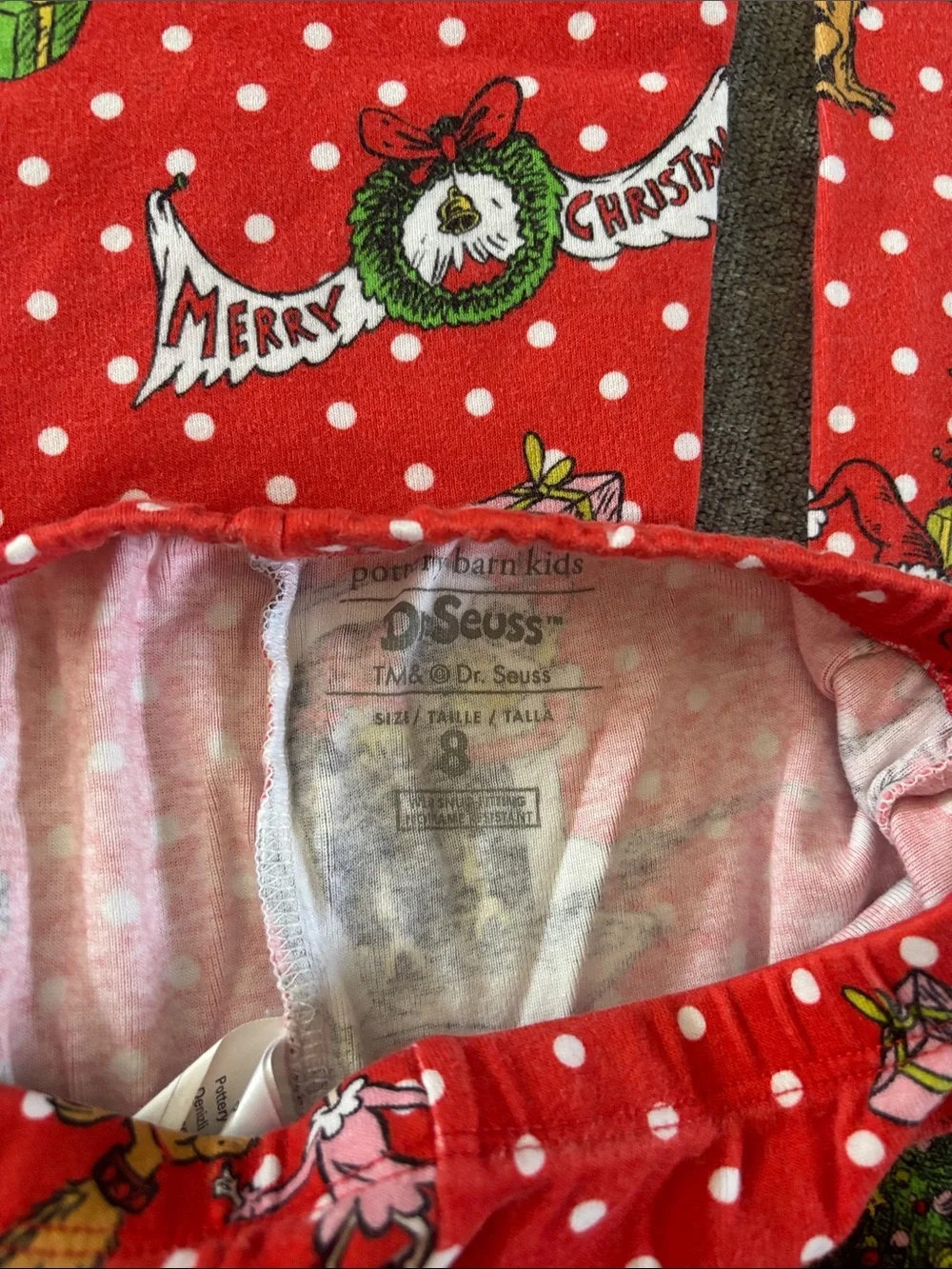 Pottery Barn Kids The Grinch Pajama Set